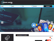 Tablet Screenshot of espace-jantes.com